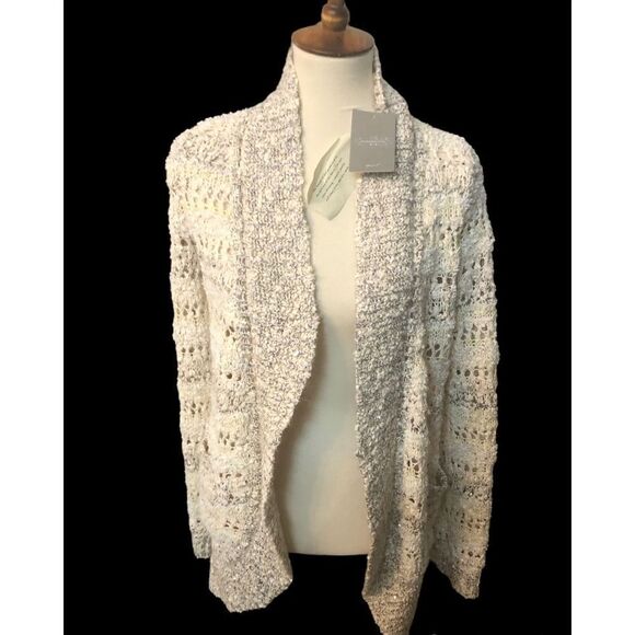 Anthropologie Knitted & Knotted Soubrette Marled Sequin Cardigan - Picture 5 of 12